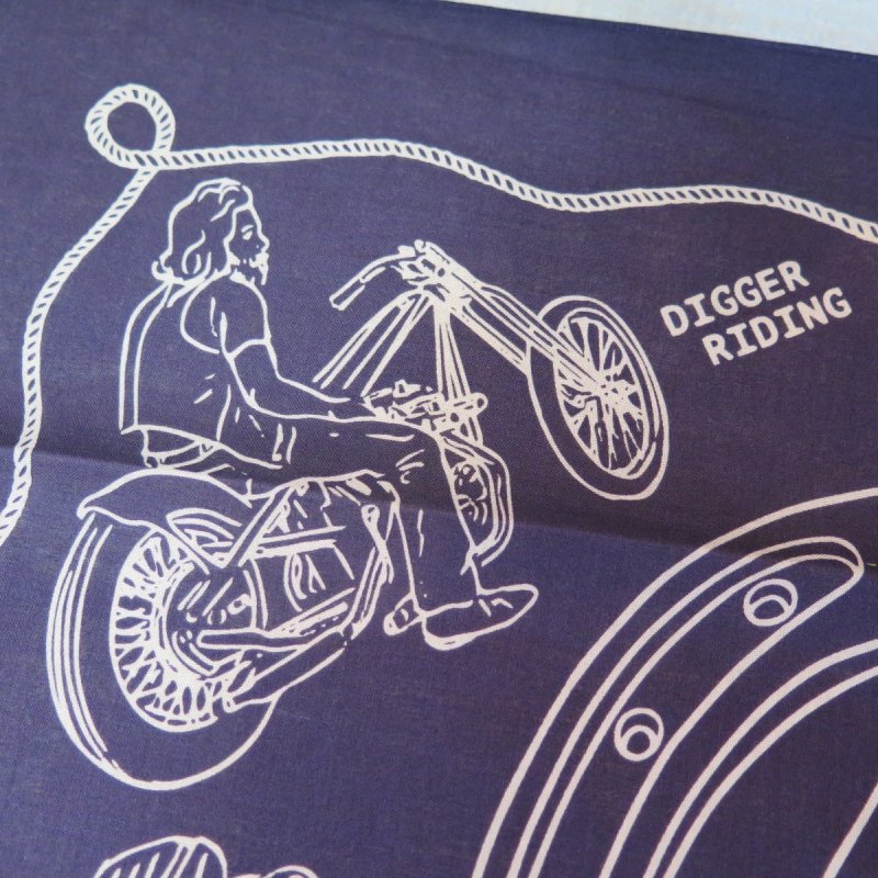 画像9: 【送料無料】  【ウエストライド】   モーターサイクル プリント バンダナ    WESTRIDE SUVIVE BANDANA   日本製  (9)
