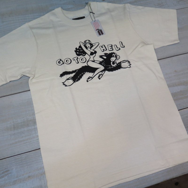 画像2: 【ウエストライド】   GO TO HELL   ビンテージボディ 半袖プリントTシャツ   WEST RIDE V.PT.TEE.26-02   日本製【送料無料】  (2)