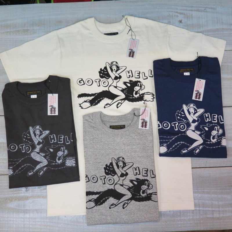 画像1: 【ウエストライド】   GO TO HELL   ビンテージボディ 半袖プリントTシャツ   WEST RIDE V.PT.TEE.26-02   日本製【送料無料】  (1)