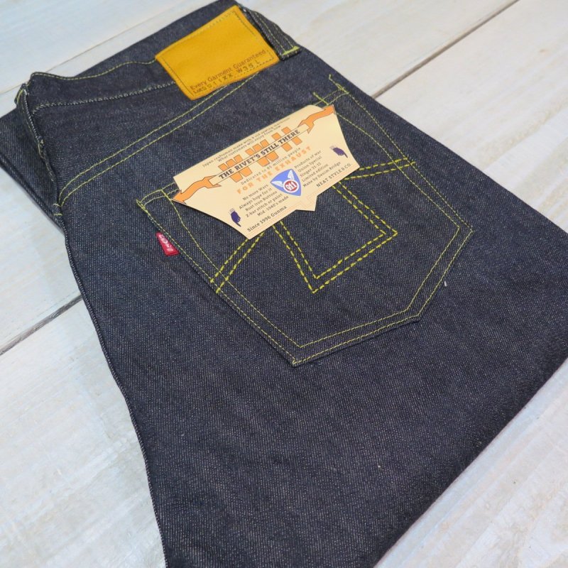 画像1: 【11月上がり予定】 【HIZUMI WWII】 S911XX 1940's model  ”歪み”大戦モデル デニムパンツ  ペンキステッチ/新大戦生地 日本製 (1)