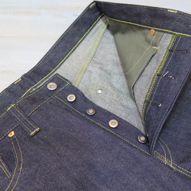 画像4: 【11月上がり予定】 ＝BIG SIZE＝ 【HIZUMI WWII】  S911XX 1940's model ”歪み”大戦モデル デニムパンツ 新大戦生地 日本製 (4)