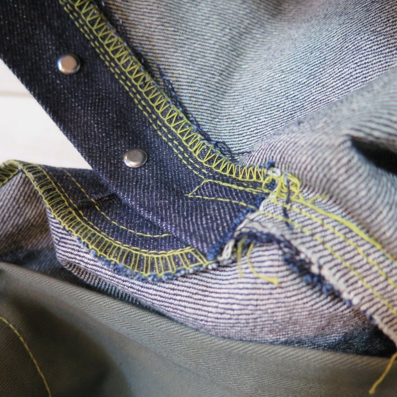 画像11: 【近日入荷】 ＝BIG SIZE＝ 【HIZUMI WWII】  S911XX 1940's model ”歪み”大戦モデル デニムパンツ オール月桂樹ボタン 日本製 (11)