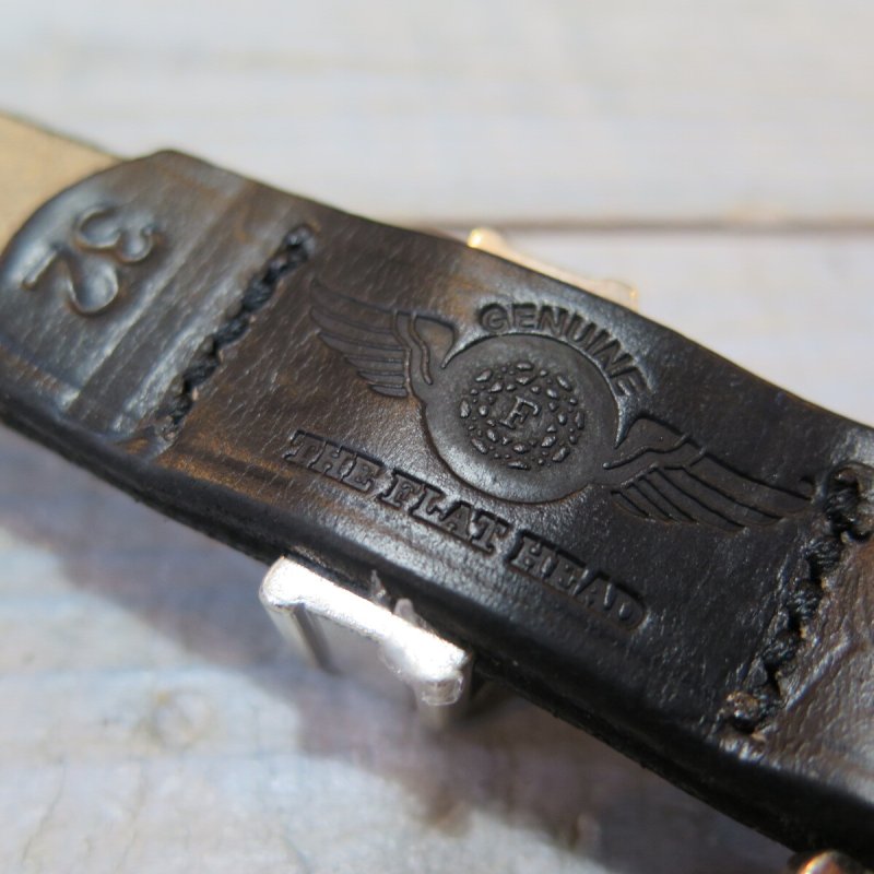 画像7: 【フラットヘッド】 3ピース ウエスタンベルト  クロムエクセルレザー ブラック THE FLAT HEAD  FN-BE-L006   日本製【送料無料】 (7)
