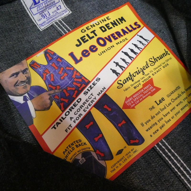 画像4: 【Lee THE ARCHIVE】 1947 OVERALL JACKET 91-J リー デニムカバーオール 日本製【送料無料】 (4)