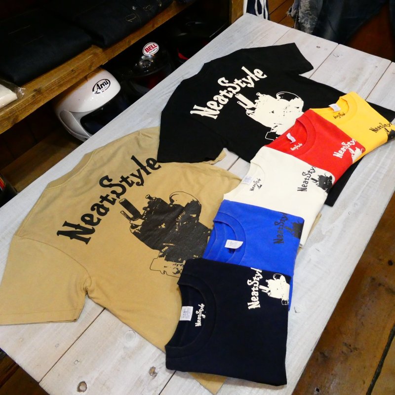 画像1: 【送料無料】 【Neat Style BIG LOGO】 ニートスタイル ビッグロゴ オールドTシャツ/フェードカラー (1)
