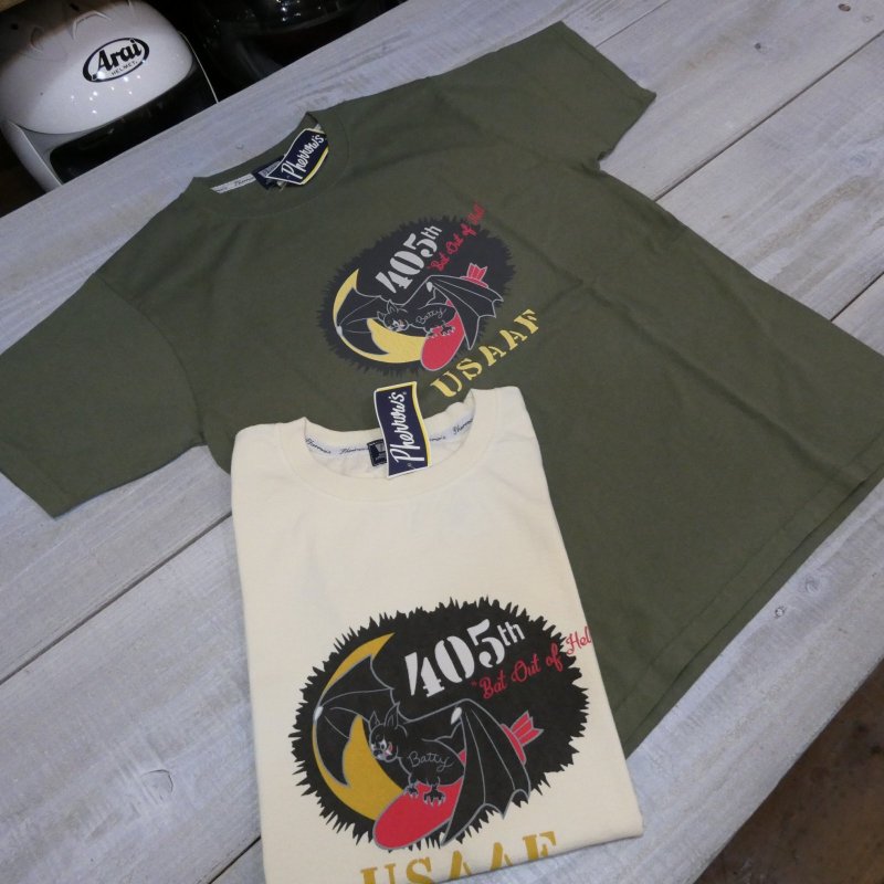 画像1: 【送料無料】  【フェローズ】  405th USAAF アメリカ陸軍航空軍 プリントTシャツ   Pherrow's 26S-PT17 (1)
