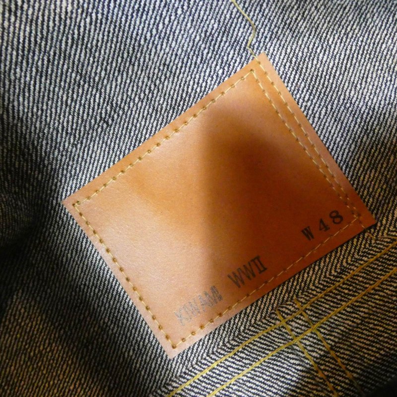 画像3: 【Drop(ゲリラ)販売】 サイズ48sprit back 【KIWAMI WWII】 ”極み”大戦モデル デニムジャケット ガチャ2枚袖 日本製 (3)