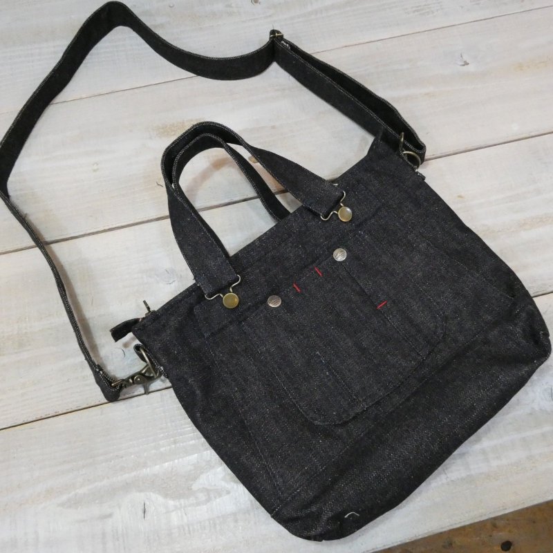 画像1: 【サムライジーンズ】 オーバーオール型 ショルダーバッグ SAMURAI JEANS SJOVB26  日本製【送料無料】 (1)