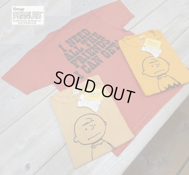 画像1: 【Vintage PEANUTS by WAREHOUSE】 チャーリーブラウン 半袖プリントTシャツ  I NEED ALL THE FRIENDS I CAN GET! YP126S-2 ウエアハウス日本製【送料無料】 (1)