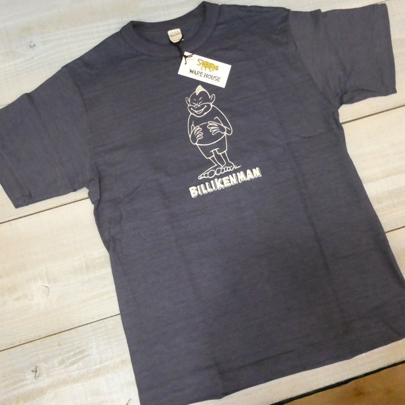 画像9: 【送料無料】  【花井祐介×ウエアハウス】   ビリケンマン  半袖プリント コラボTシャツ   BILLIKENMAN  4601   Yusuke Hanai×WAREHOUSE Co.   日本製  (9)
