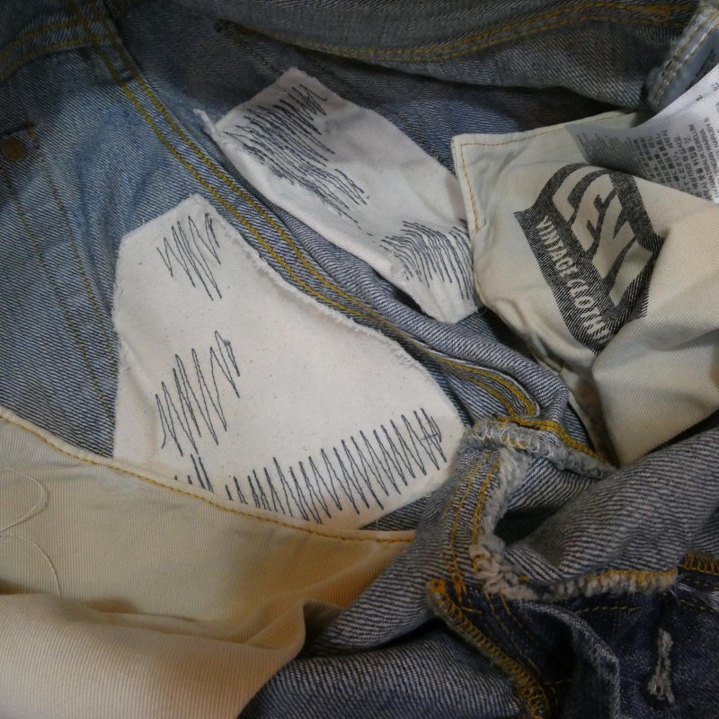 画像8: 【1947年モデル】  リーバイス 501XX ジーンズ   ビンテージ加工/究極リペア   LEVIS 501XX 1947MODEL   日本製【送料無料】 (8)