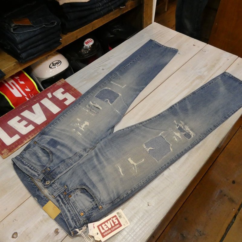 画像2: 【1947年モデル】  リーバイス 501XX ジーンズ   ビンテージ加工/究極リペア   LEVIS 501XX 1947MODEL   日本製【送料無料】 (2)
