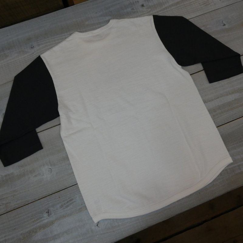 画像2: 【送料無料】  【フェローズ】   U.S.NAVY 五分袖   ツートンカラーベースボールプリントTシャツ  Pherrow's 26W-PBT-TT1   日本製 (2)