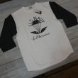画像1: 【送料無料】  【フェローズ】   U.S.NAVY 五分袖   ツートンカラーベースボールプリントTシャツ  Pherrow's 26W-PBT-TT1   日本製 (1)