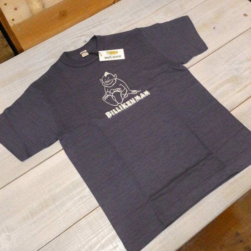 画像8: 【花井祐介×ウエアハウス】  ビリケンマン シッティング   半袖プリント コラボTシャツ   BILLIKENMAN 4601 日本製【送料無料】 (8)