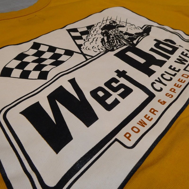 画像7: 【送料無料】 【ウエストライド】  ダートトラックレース POWER & SPEED   半袖プリントTシャツ   WEST RIDE 日本製 (7)