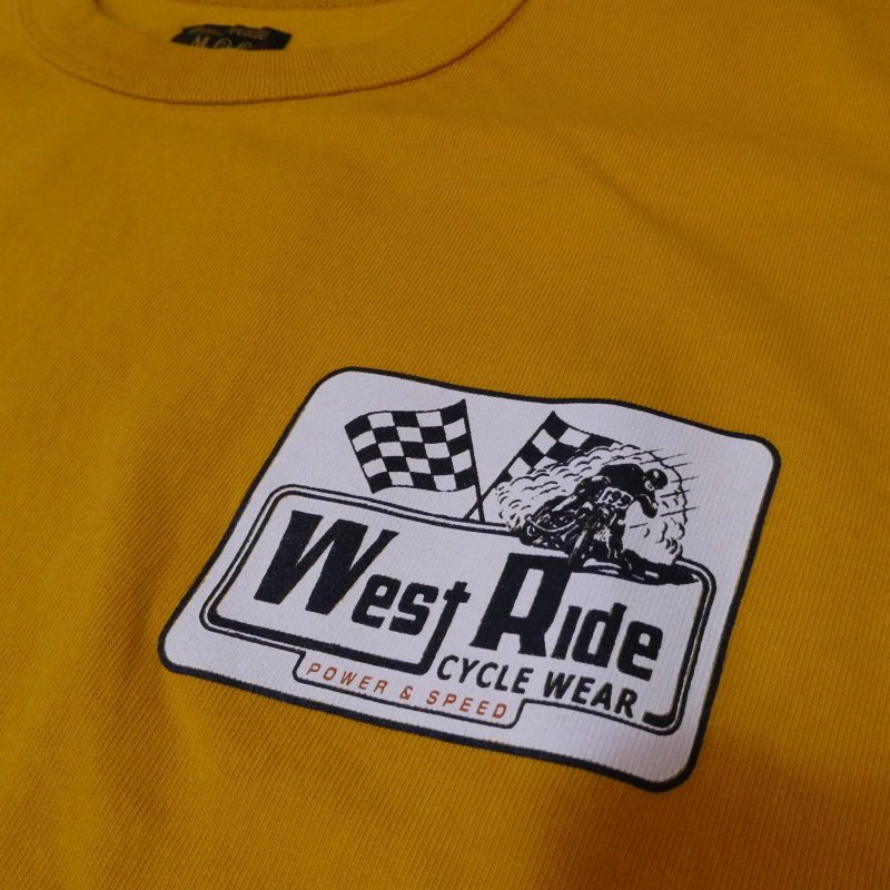 画像5: 【送料無料】 【ウエストライド】  ダートトラックレース POWER & SPEED   半袖プリントTシャツ   WEST RIDE 日本製 (5)