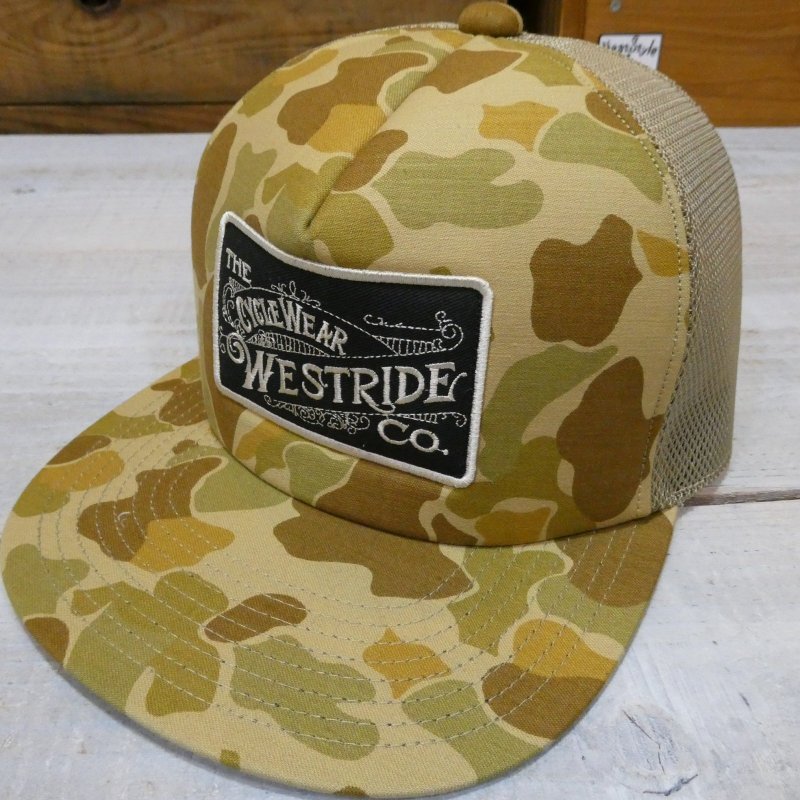 画像1: 【送料無料】 【ウエストライド】  カンパニーロゴ メッシュキャップ   WEST RIDE 日本製 (1)