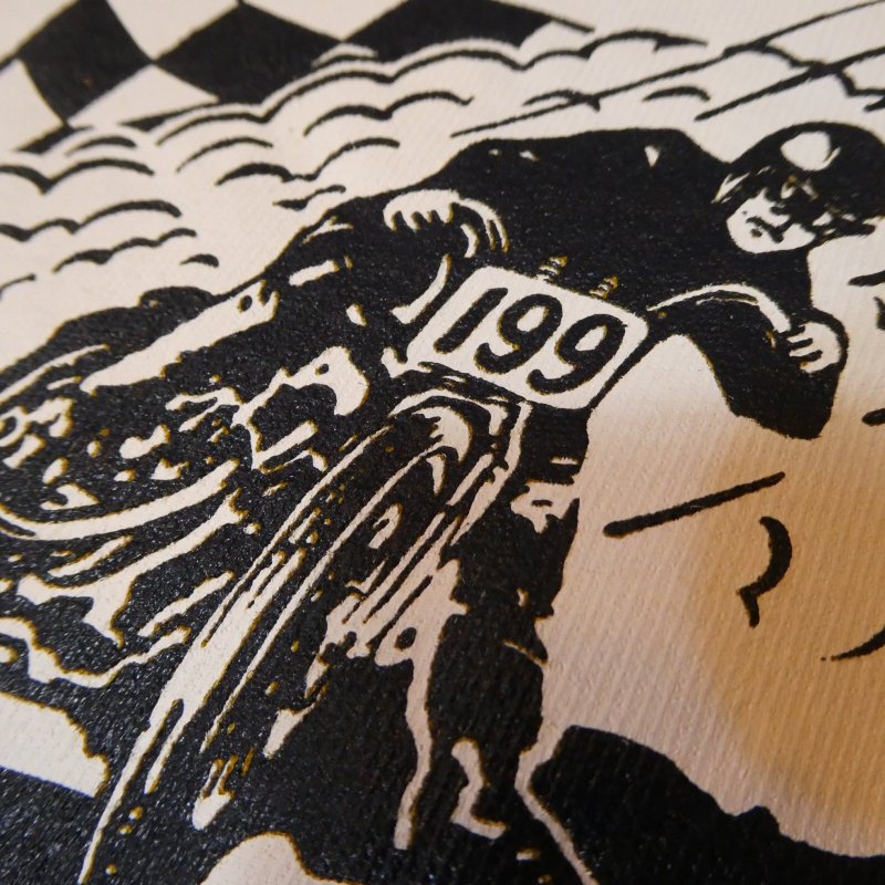 画像8: 【送料無料】 【ウエストライド】  ダートトラックレース POWER & SPEED   半袖プリントTシャツ   WEST RIDE 日本製 (8)