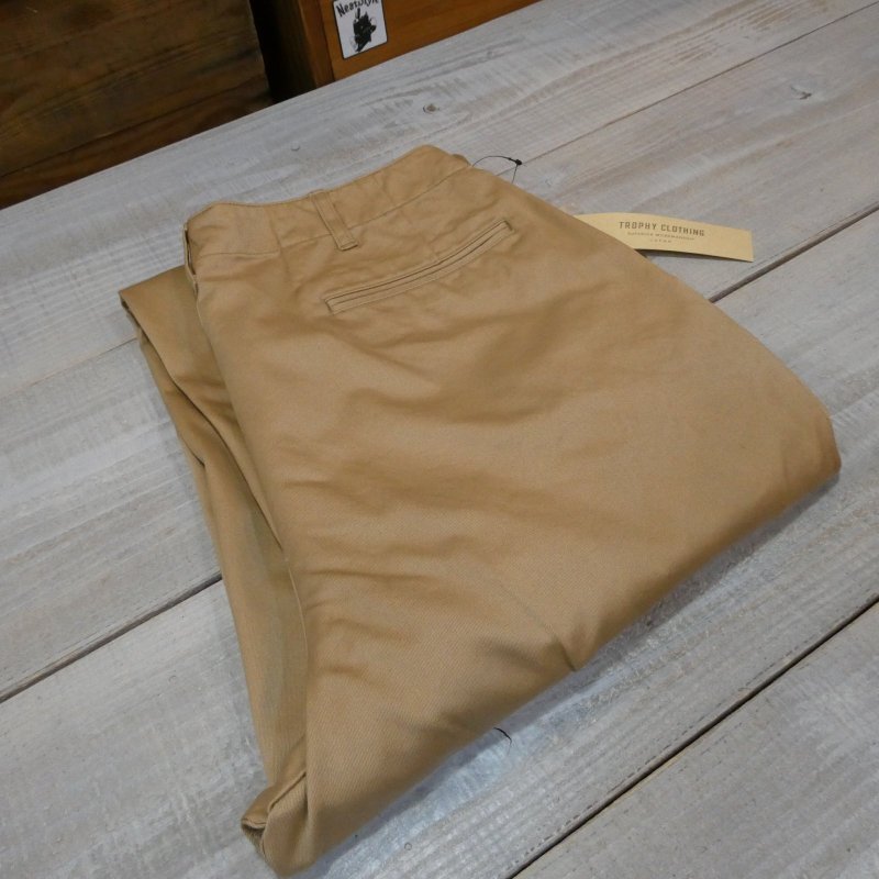画像1: 【トロフィークロージング】  ヴィンテージミリタリーチノ   TROPHY CLOTHING TR-CIV601  日本製【送料無料】 (1)
