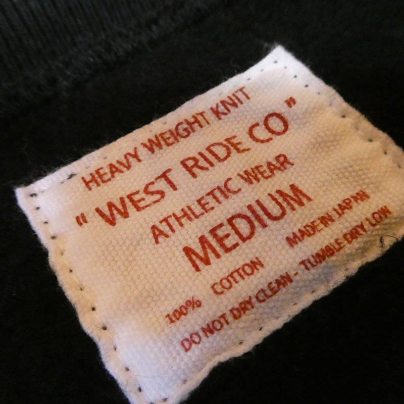 画像6: 【ウエストライド】  RW スナップ 前開きスウエット   WEST RIDE RW SNAP SWEAT 25-01   日本製【送料無料】 (6)