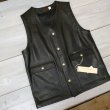 画像1: 【トロフィークロージング】 ステアハイド レザーベスト TROPHY CLOTHING TR-YL07 日本製【送料無料】 (1)