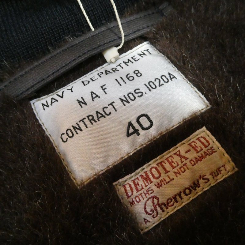 画像3: 【フェローズ】  1940' U.S.NAVY NAF 1168 デッキジャケット   25W-P1168DJD U.S.NAVY DECK JACKET   日本製  【送料無料】  (3)