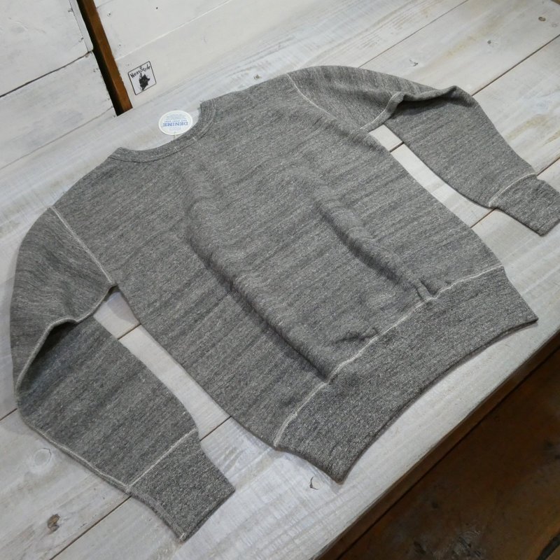 画像6: 【ドゥニーム】  4本針 前Vクルーネックスウェット   DENIME 260   日本製【送料無料】 (6)