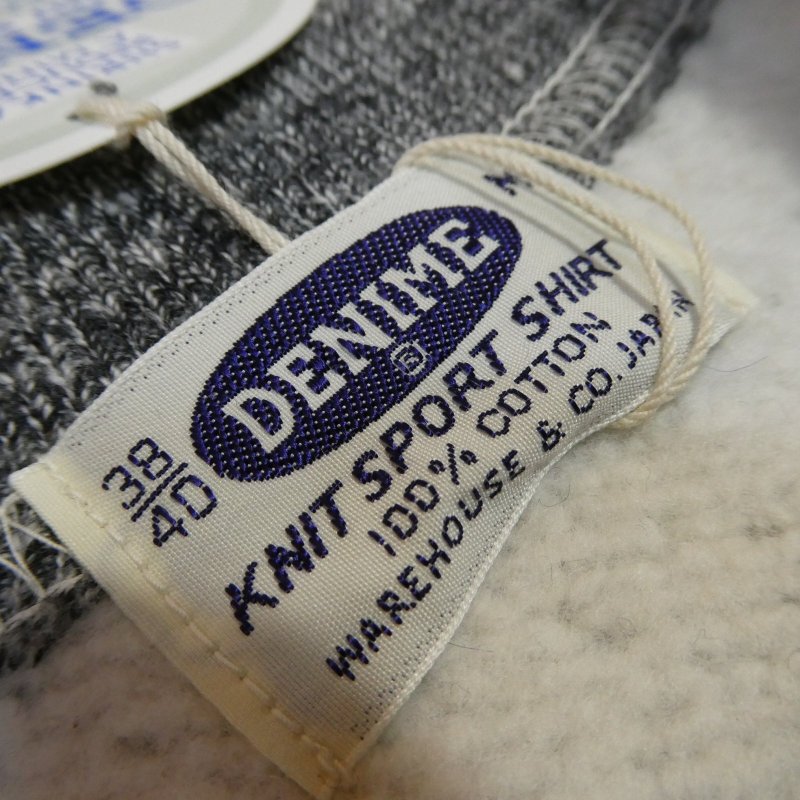 画像7: 【ドゥニーム】  4本針 前Vクルーネックスウェット   DENIME 260   日本製【送料無料】 (7)