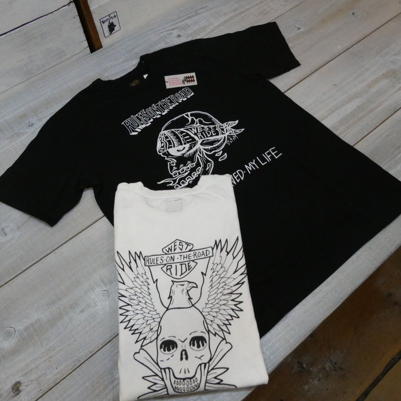 画像1: 【送料無料】 【ウエストライド】   THE GHOST 半袖プリントTシャツ   WEST RIDE 日本製 (1)