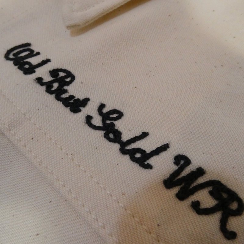 画像11: 【ウエストライド】   ゴーストベスト   ナチュラル/インディゴ チェーン刺繍   WEST RIDE 日本製【送料無料】 (11)