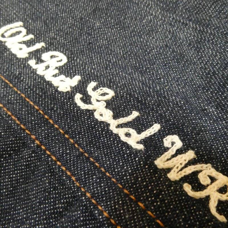 画像6: 【ウエストライド】   ゴーストベスト   ナチュラル/インディゴ チェーン刺繍   WEST RIDE 日本製【送料無料】 (6)