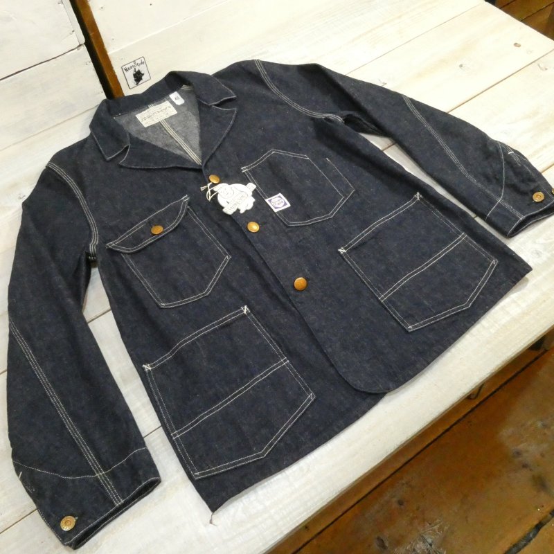 画像1: 【ジョングラッコー】  ストロングアーム   1930's ネバーロストジャケット   デニムカバーオール   JG-03 1930s Neverlost Jacket   日本製【送料無料】  (1)