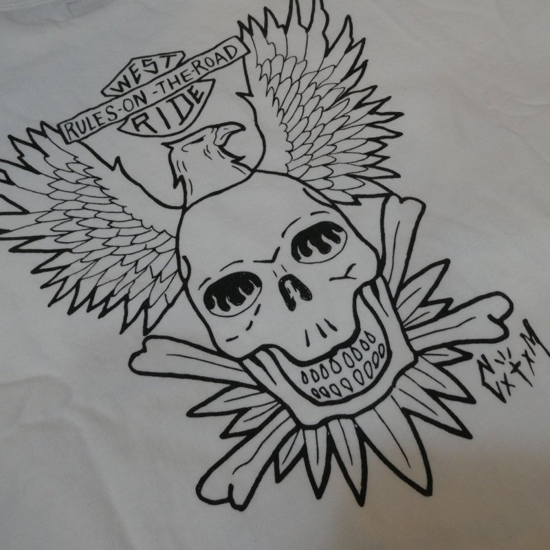 画像11: 【送料無料】 【ウエストライド】   THE GHOST 半袖プリントTシャツ   WEST RIDE 日本製 (11)