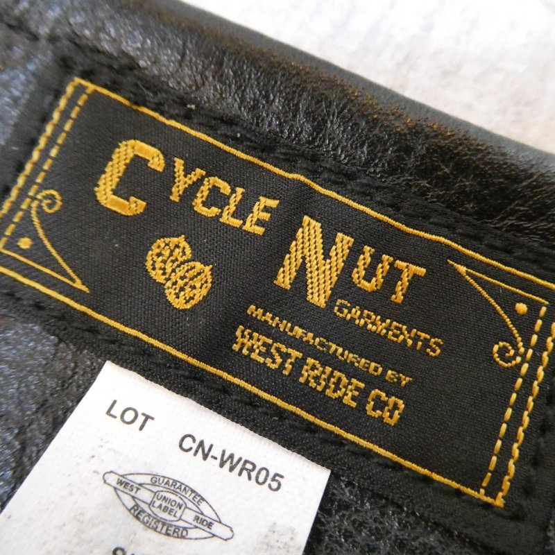 画像3: 【ウエストライド】  レザー パンナムベスト 革ベスト   CYCLE NUT by WEST RIDE   LEATHER PAN-NAM VEST  【送料無料】 (3)