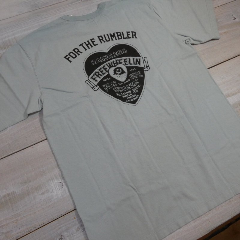 画像2: 【送料無料】【ウエストライド】   ヘビー ウェイト FOR THE RUMBLER   半袖プリントTシャツ   WEST RIDE PT.TEE.26-05   日本製  (2)