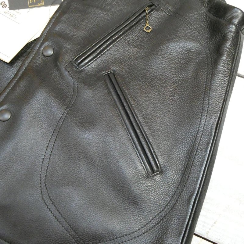 画像6: 【ウエストライド】  レザー パンナムベスト 革ベスト   CYCLE NUT by WEST RIDE   LEATHER PAN-NAM VEST  【送料無料】 (6)