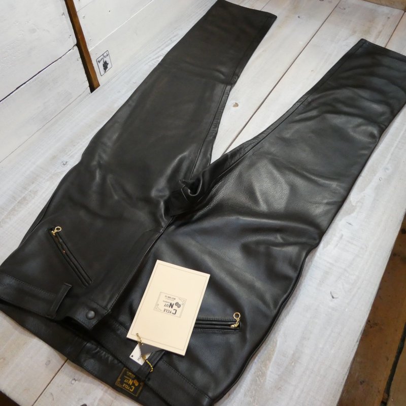 画像1: 【ウエストライド】 レザー ロングライダーパンツ 革パンツ   CYCLE NUT by WEST RIDE   LEATHER LONGRIDER PANTS 【送料無料】 (1)