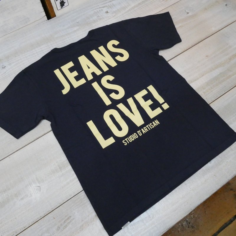 画像3: 【送料無料】  【ステュディオ・ダ・ルチザン】   JEANS IS LOVE! プリントTシャツ   STUDIO D'ARTISANS 8106A 日本製 (3)