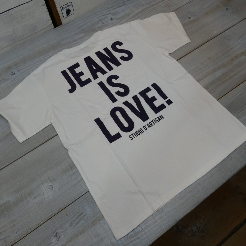 画像6: 【送料無料】  【ステュディオ・ダ・ルチザン】   JEANS IS LOVE! プリントTシャツ   STUDIO D'ARTISANS 8106A 日本製 (6)