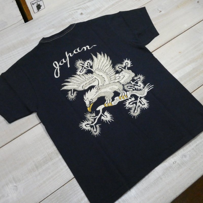 画像7: 【フラットヘッド】  ビンテージスカジャンパターン   イーグル プリントTシャツ   THE FLAT HEAD 日本製【送料無料】 (7)