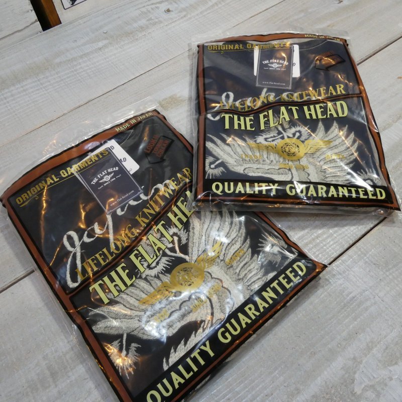 画像2: 【フラットヘッド】  ビンテージスカジャンパターン   イーグル プリントTシャツ   THE FLAT HEAD 日本製【送料無料】 (2)