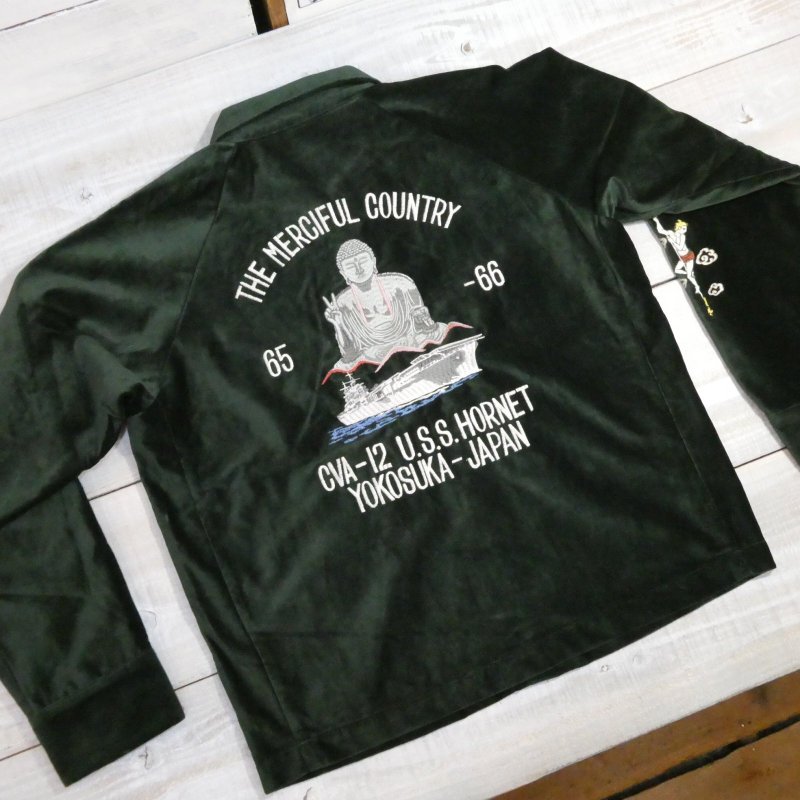 画像5: 【フェローズ】   40's U.S.S.HORNET×大仏   スーベニア刺繍ジャケット   YOKOSUKA-JAPAN    Pherrow's 26W-PVSJ1   【送料無料】 (5)