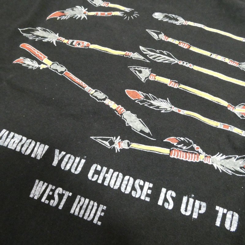 画像5: 【送料無料】 【ウエストライド】  槍/矢 インディアンスラング 半袖プリントTシャツ   WEST RIDE 日本製 (5)