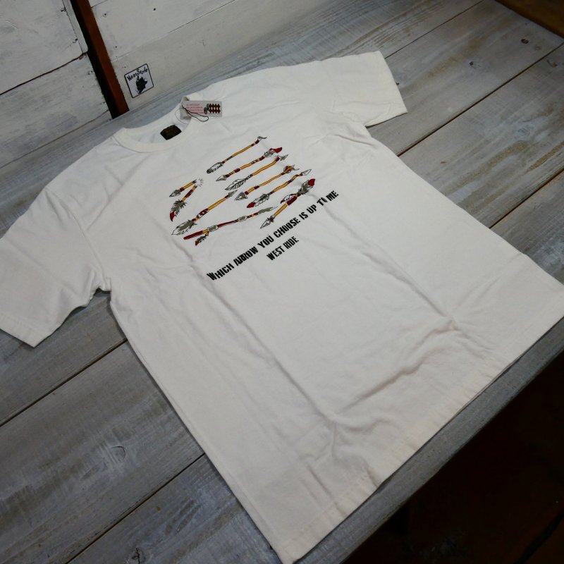 画像6: 【送料無料】 【ウエストライド】  槍/矢 インディアンスラング 半袖プリントTシャツ   WEST RIDE 日本製 (6)