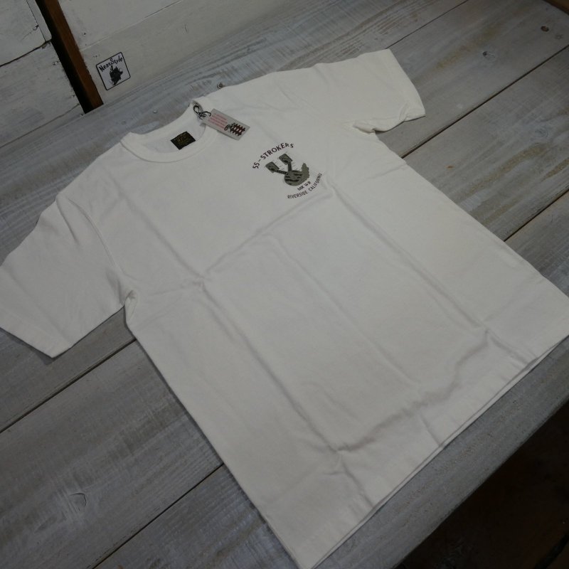 画像2: 【送料無料】 【ウエストライド】  サイドバルブ/ピストン   半袖プリントTシャツ   WEST RIDE PT.TEE.25-04 日本製 (2)