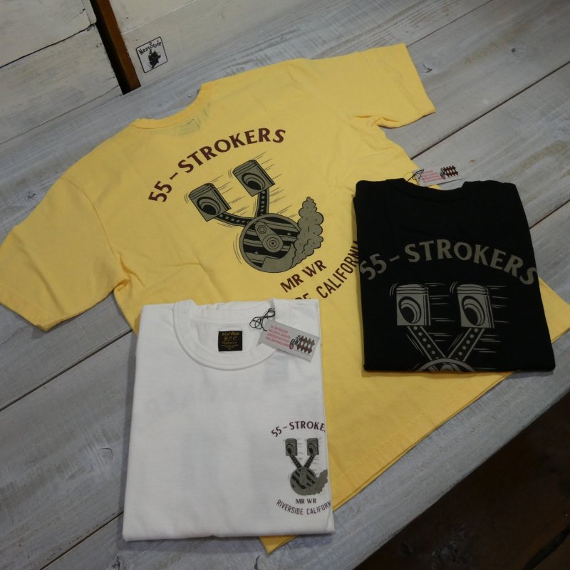 画像1: 【送料無料】 【ウエストライド】  サイドバルブ/ピストン   半袖プリントTシャツ   WEST RIDE PT.TEE.25-04 日本製 (1)