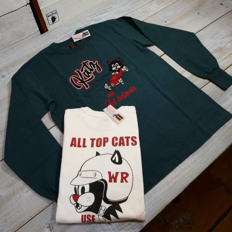 画像1: 【ウエストライド】  Kats Drag Company   ヘビーウェイト ロングスリーブTシャツ   WEST RIDE PT.L TEE25-03   日本製【送料無料】 (1)