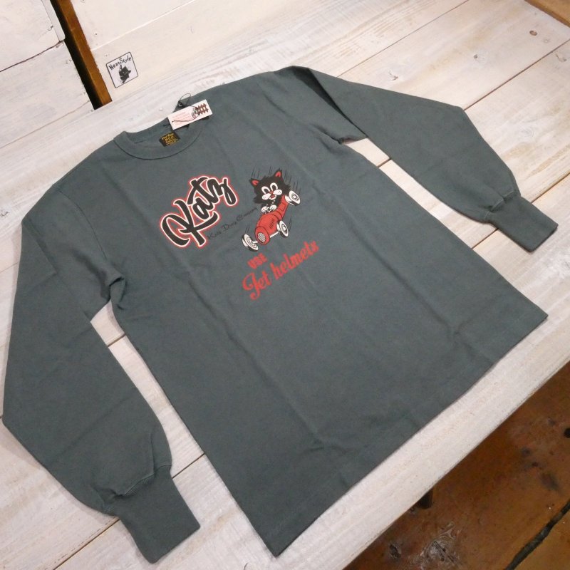画像2: 【ウエストライド】  Kats Drag Company   ヘビーウェイト ロングスリーブTシャツ   WEST RIDE PT.L TEE25-03   日本製【送料無料】 (2)