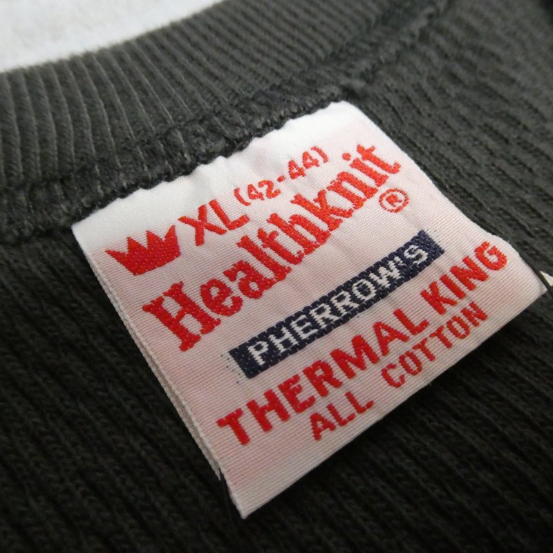 画像5: 【ヘルスニット×フェローズ】  前V サーマル ロングスリーブ   Pherrow's 25W-PCT1-HEALTH KNIT  【送料無料】 (5)